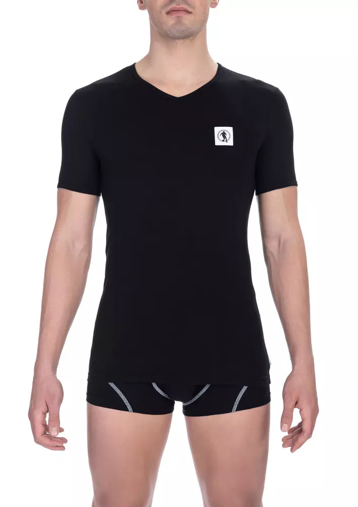 Black Cotton Men's T-Shirt