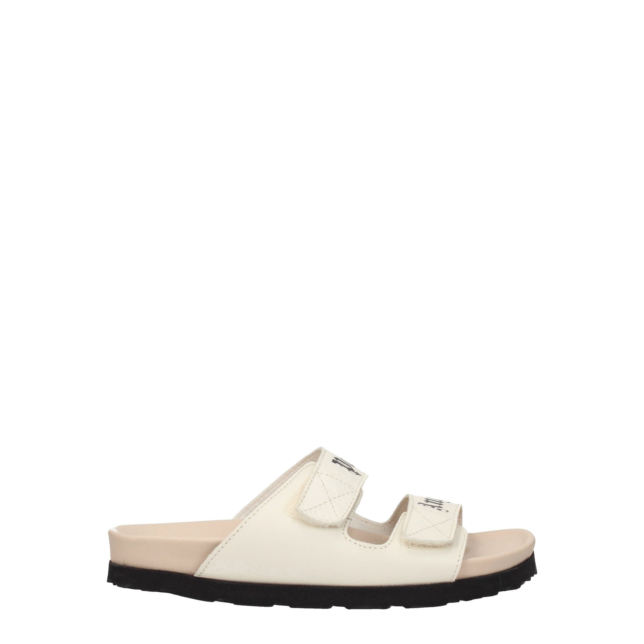 Beige Leather Sandals