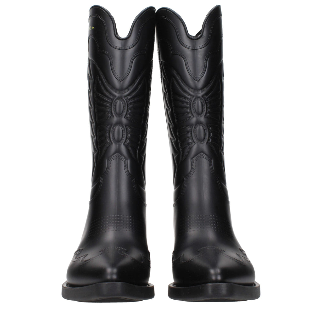 Black Cotton Boots