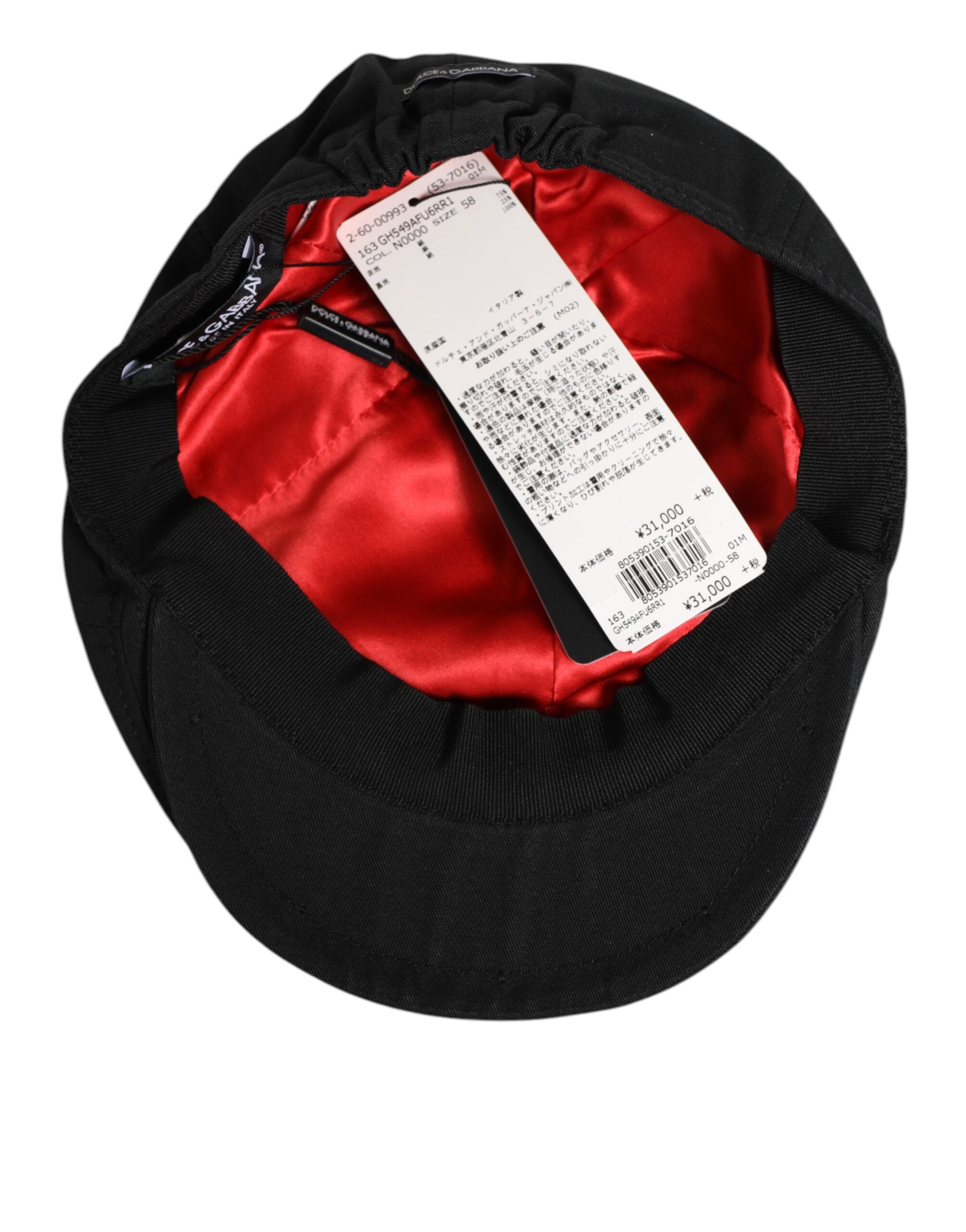 Black Cotton Blend Newsboy Men Cloth Cap Hat