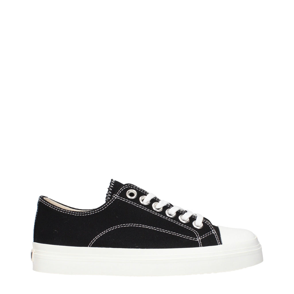 Black Fabric Low Tops