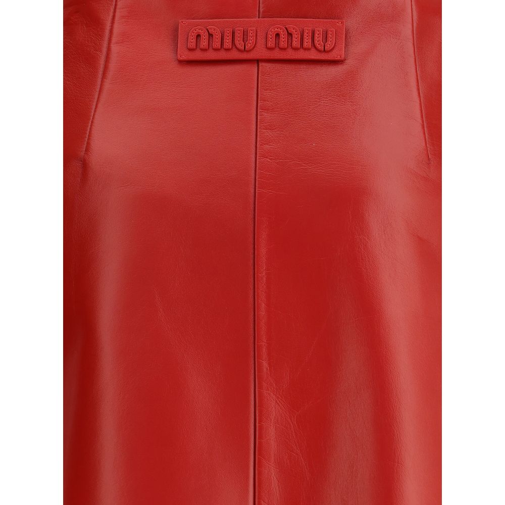 Nappa Leather Skirt