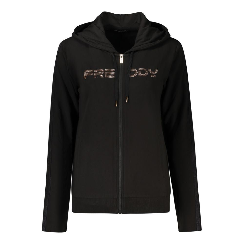 Black Cotton Sweatshirt